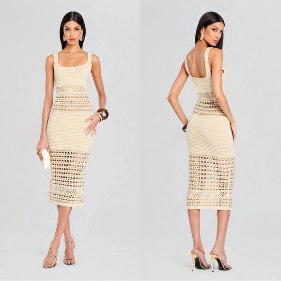 Retrofete Dresses & Skirts - Retrofete Avril Knit Crochet Dress